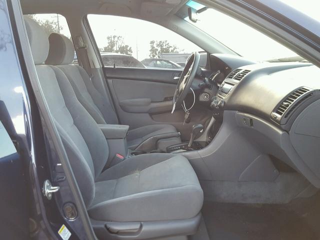 1HGCM563X7A105148 - 2007 HONDA ACCORD SE BLUE photo 5