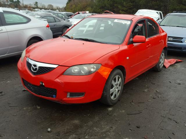 JM1BK12F981776420 - 2008 MAZDA 3 I RED photo 2