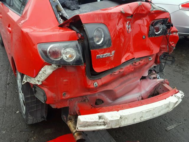 JM1BK12F981776420 - 2008 MAZDA 3 I RED photo 9