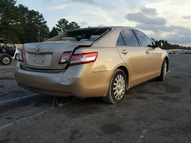 4T1BF3EK0AU103654 - 2010 TOYOTA CAMRY BASE TAN photo 4