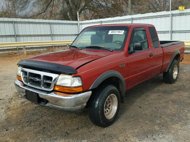 1FTZR15X1XTA17052 - 1999 FORD RANGER SUP ORANGE photo 2