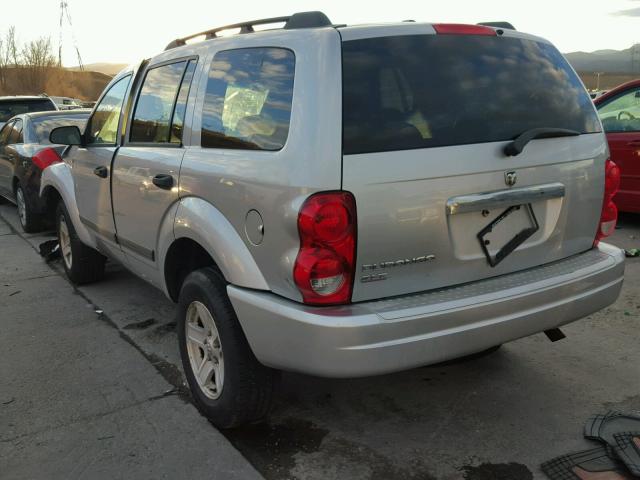 1D4HB48N46F136953 - 2006 DODGE DURANGO SL SILVER photo 3