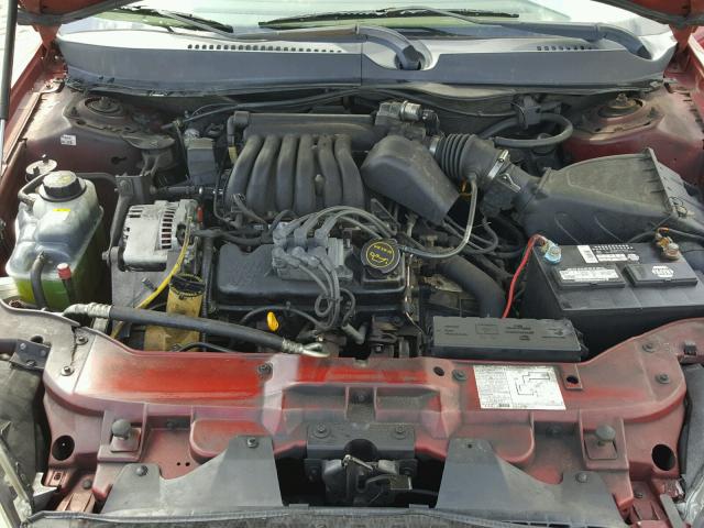 1FAFP55U03A144246 - 2003 FORD TAURUS SES RED photo 7