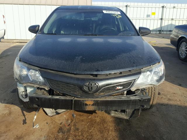 4T1BF1FK1DU707172 - 2013 TOYOTA CAMRY L BLACK photo 9