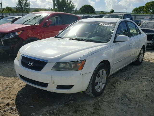 5NPET46C67H234825 - 2007 HYUNDAI SONATA GLS WHITE photo 2