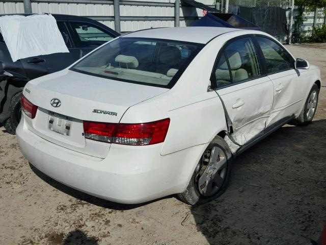 5NPET46C67H234825 - 2007 HYUNDAI SONATA GLS WHITE photo 4