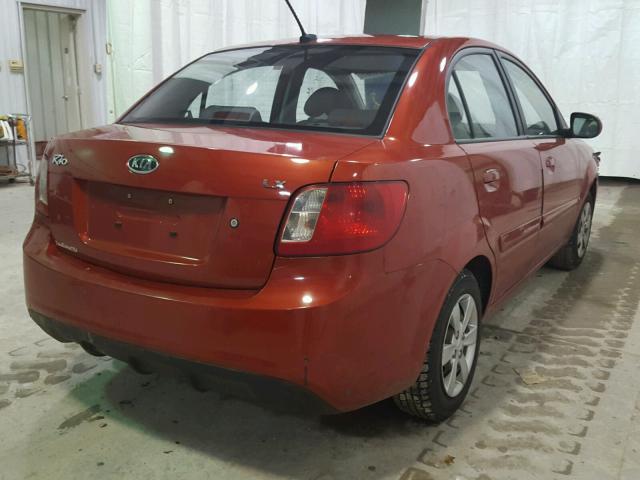 KNADH4A30B6941911 - 2011 KIA RIO BASE RED photo 4