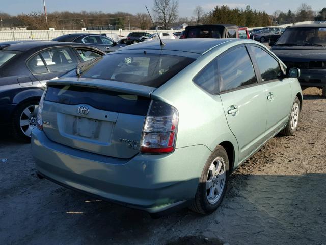 JTDKB20U157051264 - 2005 TOYOTA PRIUS GREEN photo 4