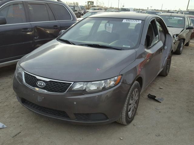 KNAFU4A26C5563015 - 2012 KIA FORTE EX GRAY photo 2