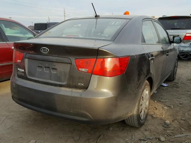 KNAFU4A26C5563015 - 2012 KIA FORTE EX GRAY photo 4