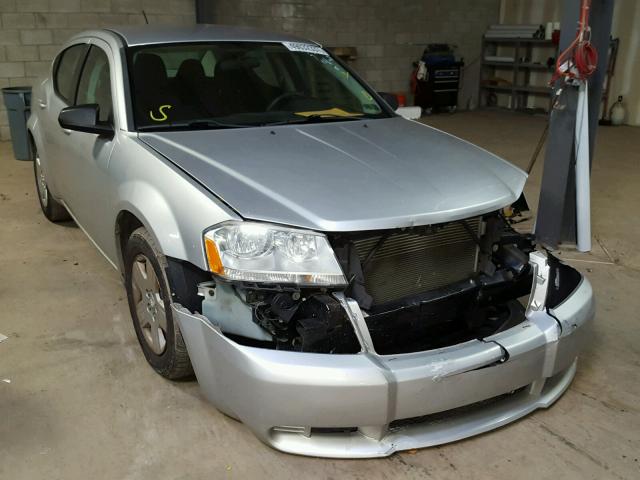 1B3CC4FBXAN127493 - 2010 DODGE AVENGER SX SILVER photo 1