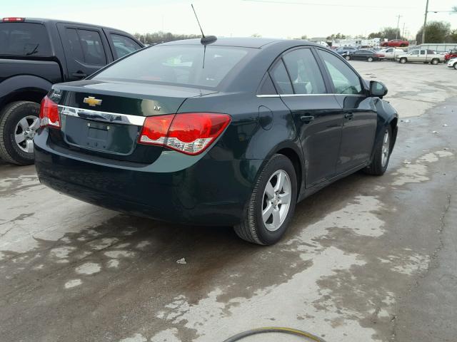 1G1PC5SB4F7233969 - 2015 CHEVROLET CRUZE LT GREEN photo 4