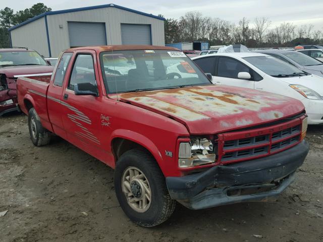 1B7GL23Y4PS180178 - 1993 DODGE DAKOTA RED photo 1