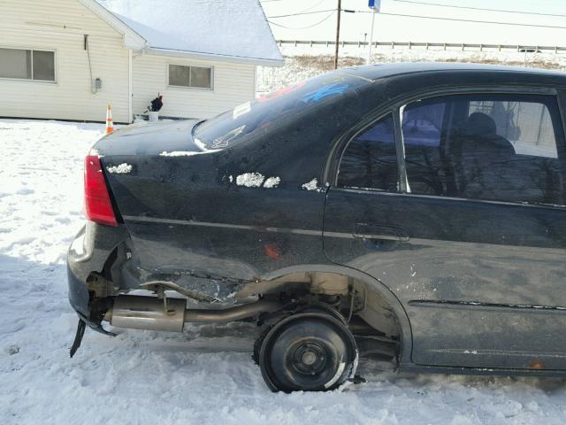 1HGES15562L082927 - 2002 HONDA CIVIC LX BLACK photo 9