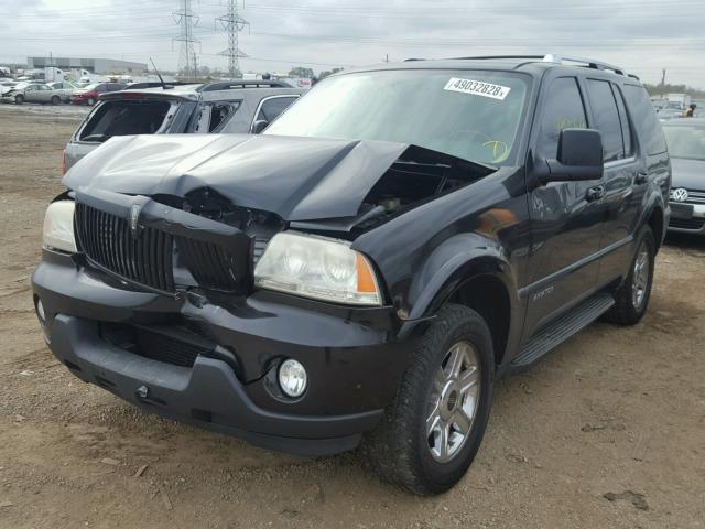 5LMEU88H15ZJ32635 - 2005 LINCOLN AVIATOR BLACK photo 2