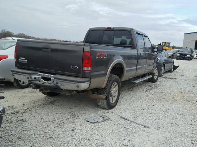 1FTWW31P05EB77115 - 2005 FORD F350 SRW S GRAY photo 4