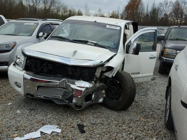 1N6BA0ED6AN301441 - 2010 NISSAN TITAN XE WHITE photo 2