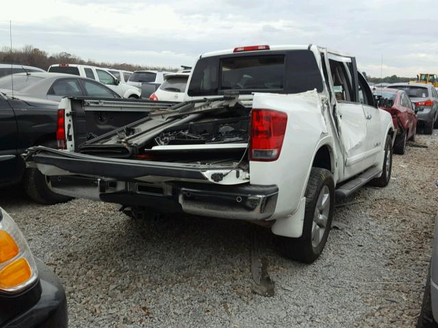 1N6BA0ED6AN301441 - 2010 NISSAN TITAN XE WHITE photo 4