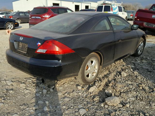 1HGCM72367A004416 - 2007 HONDA ACCORD LX BLACK photo 4