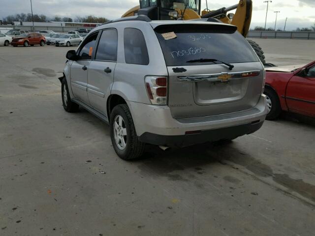 2CNDL23F986297482 - 2008 CHEVROLET EQUINOX LS GRAY photo 3