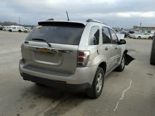 2CNDL23F986297482 - 2008 CHEVROLET EQUINOX LS GRAY photo 4