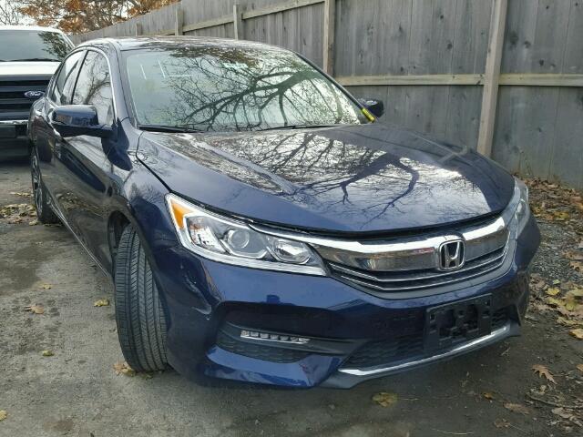 1HGCR3F89HA042207 - 2017 HONDA ACCORD EXL BLUE photo 1