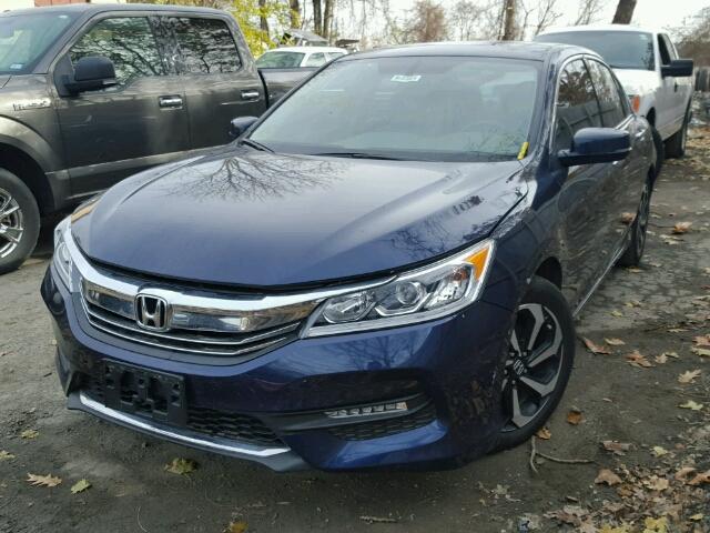 1HGCR3F89HA042207 - 2017 HONDA ACCORD EXL Niebieski zdjęcie 2