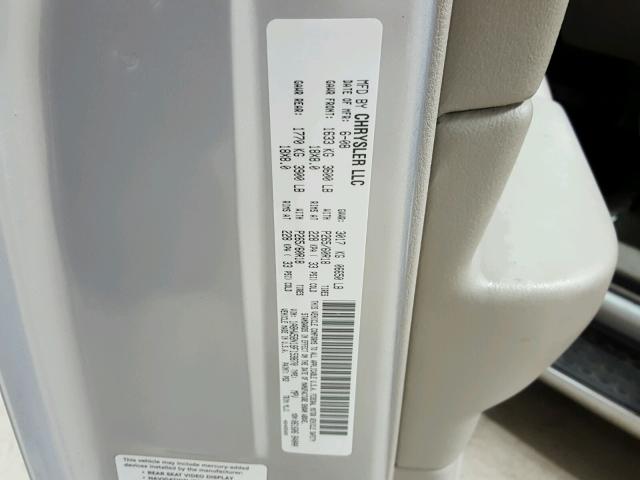 1A8HW58N18F159870 - 2008 CHRYSLER ASPEN LIMI SILVER photo 10