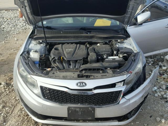 KNAGM4A7XB5135012 - 2011 KIA OPTIMA LX SILVER photo 7