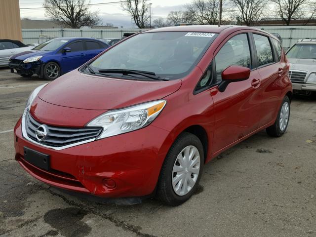 3N1CE2CP0FL450281 - 2015 NISSAN VERSA NOTE RED photo 2