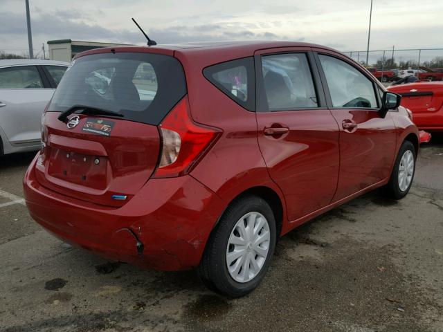 3N1CE2CP0FL450281 - 2015 NISSAN VERSA NOTE RED photo 4