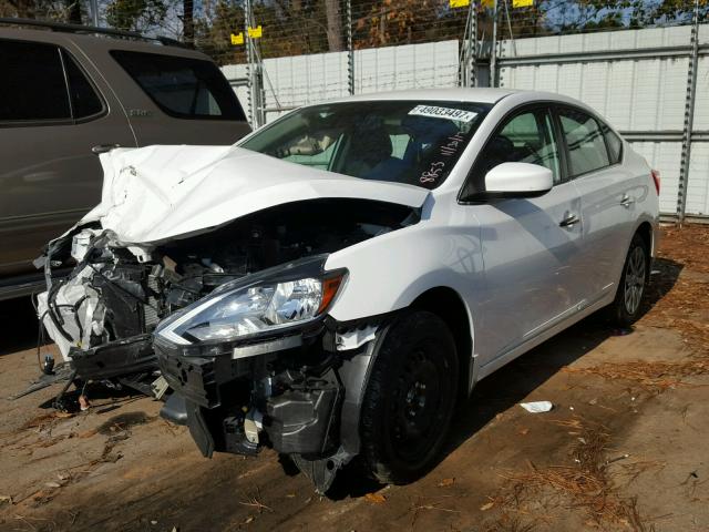 3N1AB7AP9HY248853 - 2017 NISSAN SENTRA S WHITE photo 2