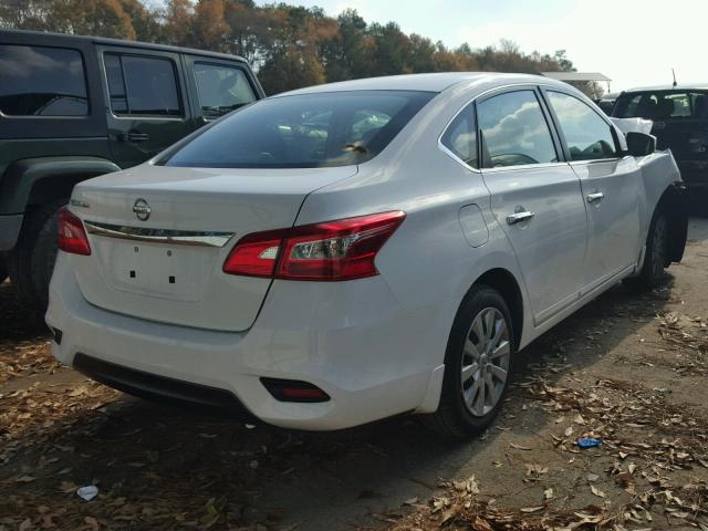 3N1AB7AP9HY248853 - 2017 NISSAN SENTRA S WHITE photo 4