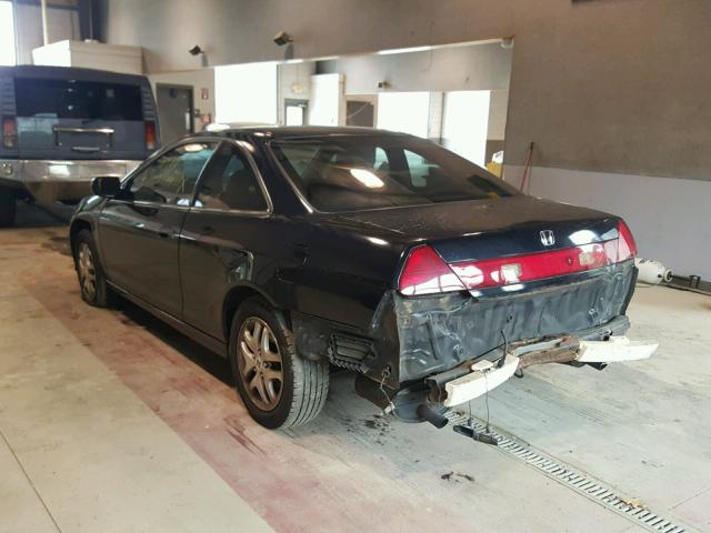 1HGCG22502A026464 - 2002 HONDA ACCORD EX BLACK photo 3