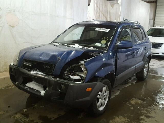 KM8JN12D88U879971 - 2008 HYUNDAI TUCSON SE BLUE photo 2