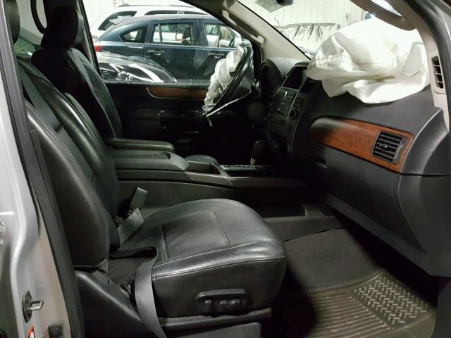 5N1BA08C49N608460 - 2009 NISSAN ARMADA SE SILVER photo 5