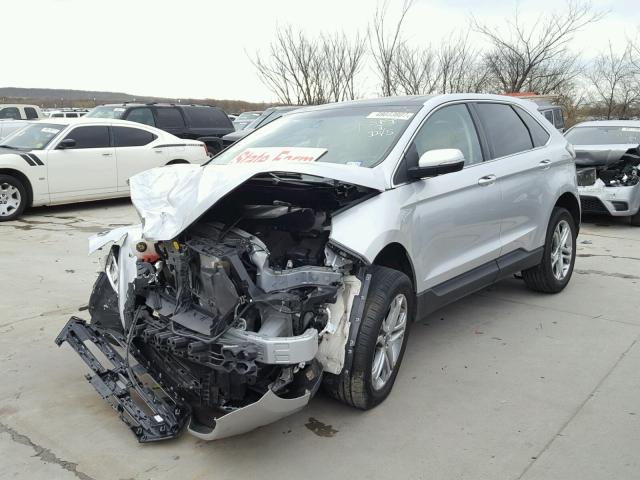 2FMPK3K99GBB21829 - 2016 FORD EDGE TITAN SILVER photo 2