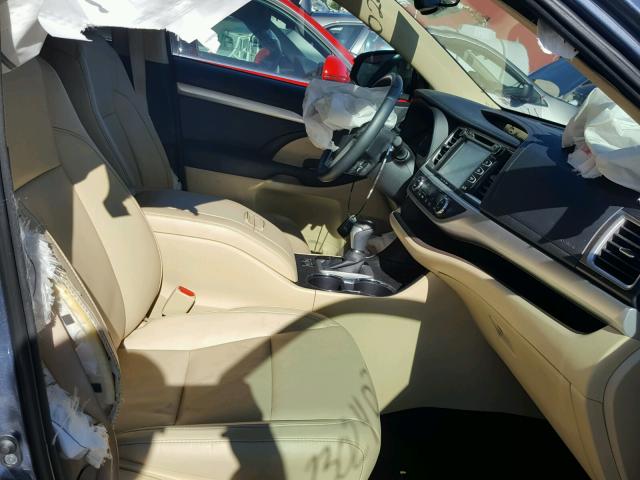 5TDJKRFH9GS267595 - 2016 TOYOTA HIGHLANDER ლურჯი ფოტო 5