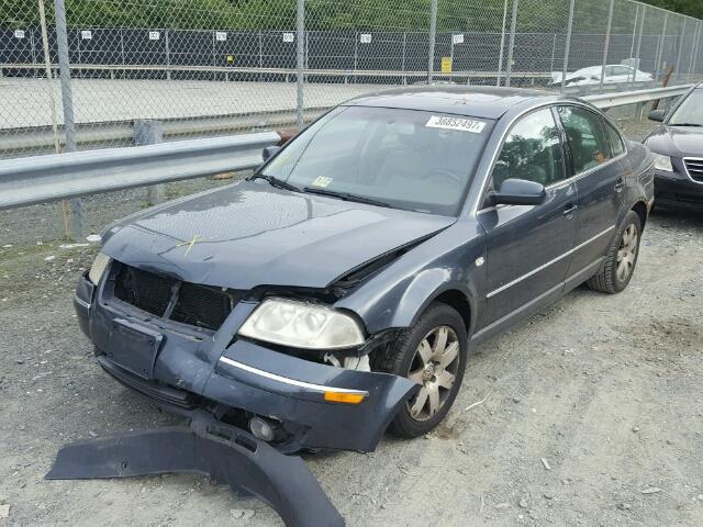 WVWRH63B23P191545 - 2003 VOLKSWAGEN PASSAT GLX BLUE photo 2