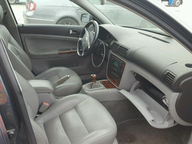 WVWRH63B23P191545 - 2003 VOLKSWAGEN PASSAT GLX BLUE photo 5