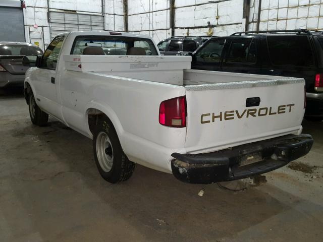 1GCCS14W228228923 - 2002 CHEVROLET S TRUCK S1 WHITE photo 3