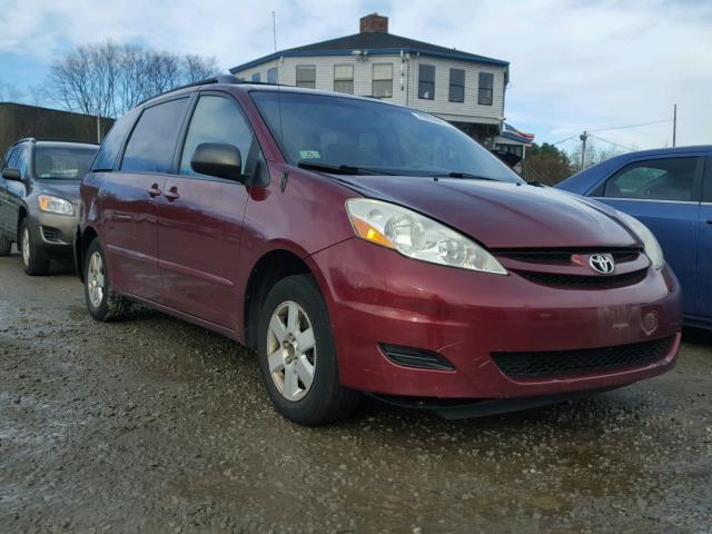 5TDZA23C26S564874 - 2006 TOYOTA SIENNA CE MAROON photo 1