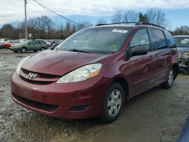 5TDZA23C26S564874 - 2006 TOYOTA SIENNA CE MAROON photo 2