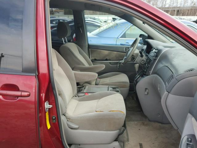 5TDZA23C26S564874 - 2006 TOYOTA SIENNA CE MAROON photo 5