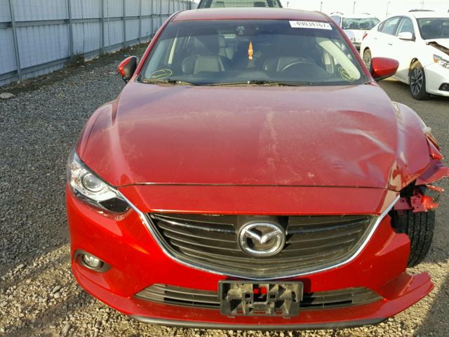 JM1GJ1W63E1123080 - 2014 MAZDA 6 GRAND TO RED photo 9