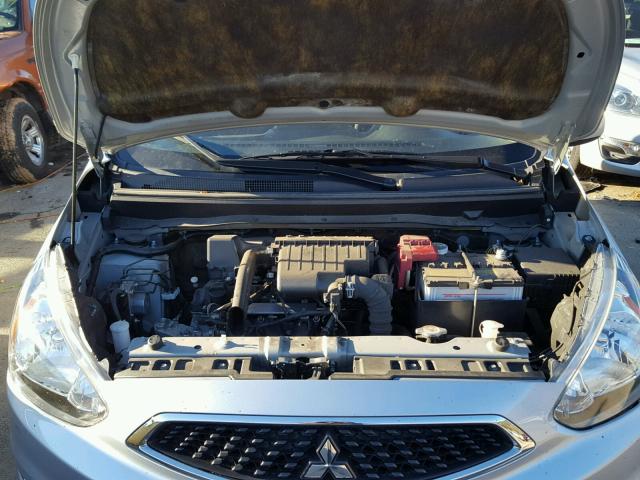 ML32A3HJ1HH001601 - 2017 MITSUBISHI MIRAGE ES SILVER photo 7