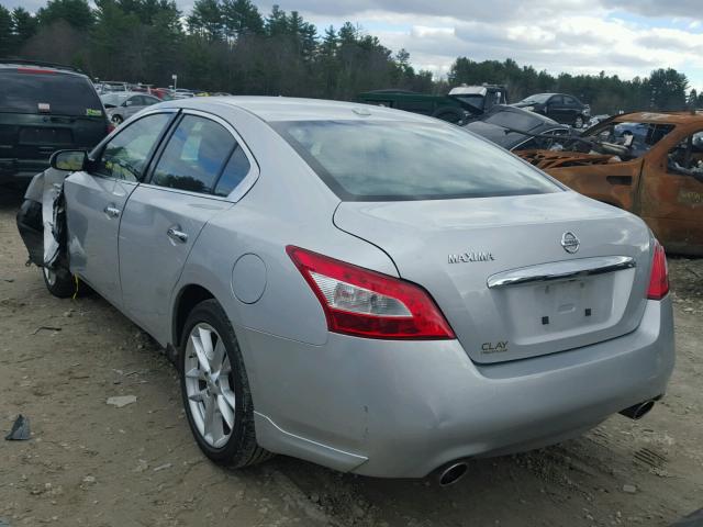 1N4AA5APXBC840160 - 2011 NISSAN MAXIMA S SILVER photo 3