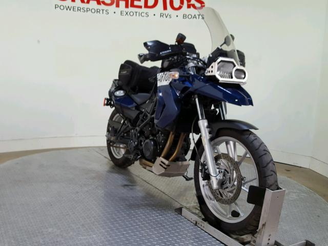 WB1022808BZ062154 - 2011 BMW F650 GS BLUE photo 2