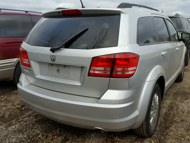 3D4GG47B09T193584 - 2009 DODGE JOURNEY SE SILVER photo 4