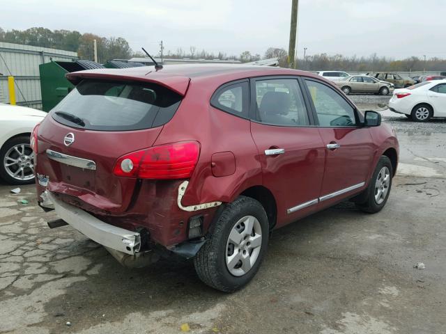 JN8AS5MT2DW037431 - 2013 NISSAN ROGUE S RED photo 4